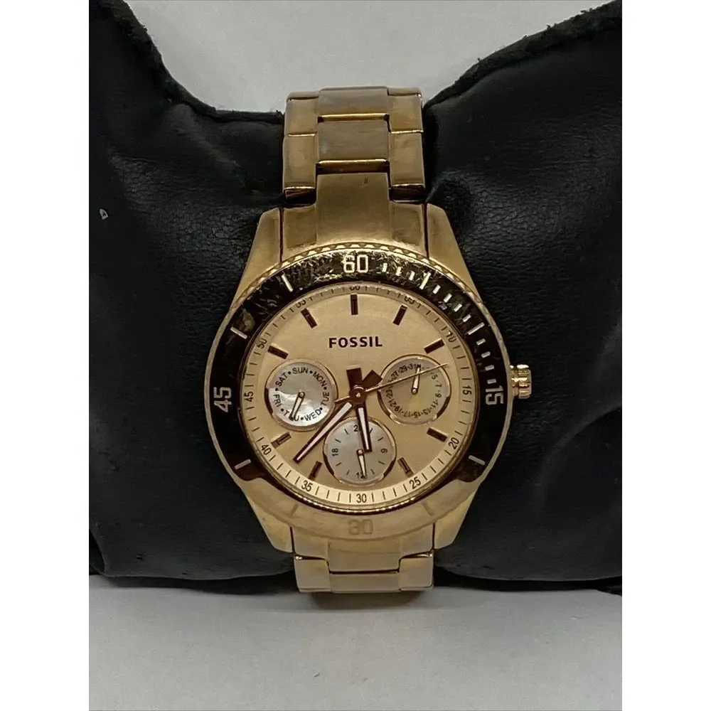 Fossil Stella ES2859 Women Stainless Steel Analog Dial Quartz Wrist Watch XR885